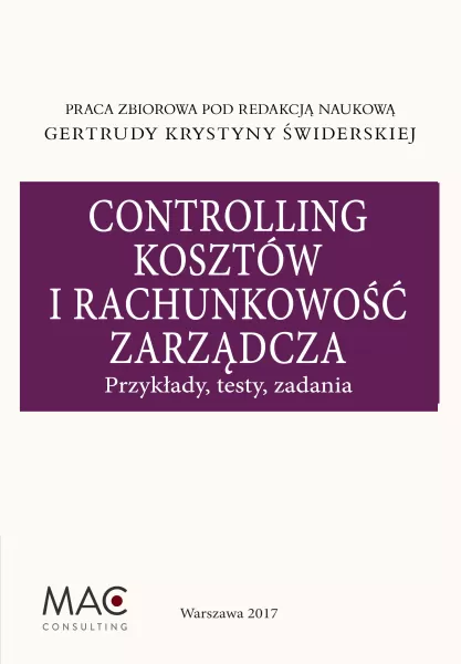 Ebook - Controlling kosztów i rachunkowość zarządcza. Przykłady, testy, zadania